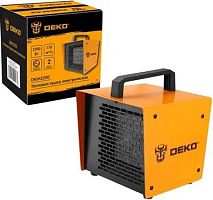 Тепловая пушка электрическая Deko DKIH2200 2200Вт желтый/черный | код 1891476 | DEKO