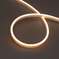 Лента светодиодная WAVE-SIDE-PU-A120-06х12мм 24В Warm 3000К 8Вт/м IP68 wire x1 вывод боков. герметичная 1м Arlight 052590