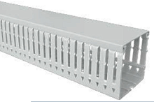 Кабельный канал перфорированный с крышкой (4мм) 100x80мм, серый цвет, 1 м | код CWD1080-4 | CETINKAYA PANO