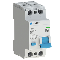 Устройство защитного отключения R10 2P 40А 100мА тип A ELVERT | код R10210A-40 | ELVERT