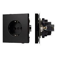 Механизм электрической розетки SCT-TENDO-MEU1-PL-BK 230В 16А Arlight 054079