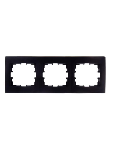 Рамка 3-м Karina горизонт. черн. бархат | код 707-4200-148 | LEZARD