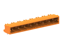 478312 Вилка на плату MCS, горизонт., шаг 7.62мм2, 12 конт., оранж., шт | код 478312 | SUPU