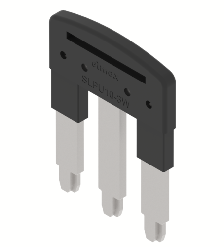 Перемычка для клемм, втычная, 3 полюса, для Клеммасерий PQ, SQ и TQ SLPU10-3W | код 3828050300 | Elmex