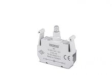 Блок-контакт подсветки с белым светодиодом 12-30V AC/DC, B5 | код B5 | EMAS