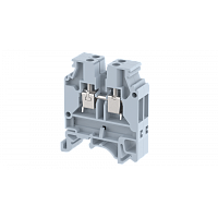 Клемма проходная винтовая 4 мм2 для подключения термопары типа E, на 4 подключения, красная KUT4NTC-E(R) | код 1103190042 | Elmex