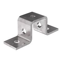 Пластина П-образная 5 отверстий профиль 41х41 Промрукав | код PR16.1122 | ПРОМРУКАВ