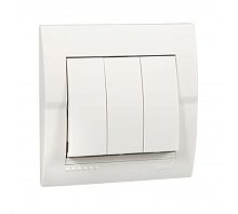 DERIY Выкл. х3 ПБТ белый | код 702-0202-109 | Lezard
