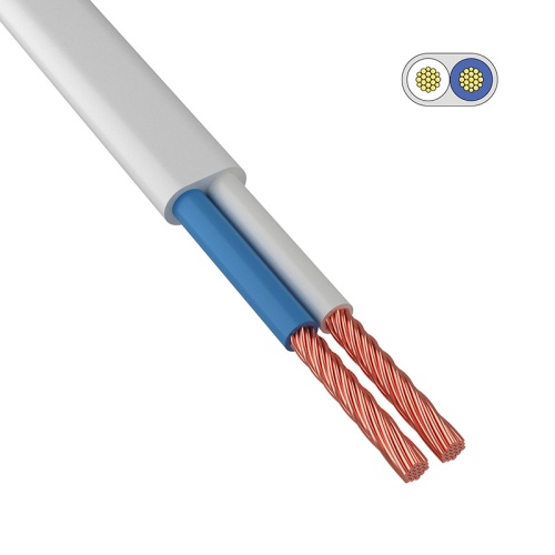 Провод ШВВП 2х0,5 мм кв 300 м белый ГОСТ 7399-97 | код 01-8082-6 | REXANT