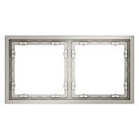 Рамка 2-м S70 пластик. кашемир Voltum VLS100203