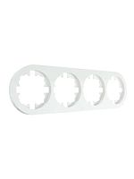 Рамка 4-м OSEN горизонт. круглая бел. LEZARD 744-0200-149