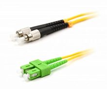 Патч-корд оптический TWT, PVC, дуплексный, SC/APC-FC/UPC, SM OS2, 5.0 м | код TWT-2SC-2FC/SAU-5.0 | TWT