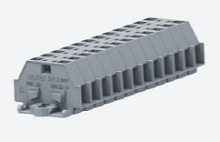 241107 Клемма TB проходная 1-1 с бок. подключ. с крепеж.фланцами, сер., 07 конт., шт | код 241107 | SUPU