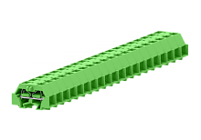 241356 Клемма TB концевая проходная 2-2 с бок. подключ. с защелк. ножками, зел., шт | код 241356 | SUPU