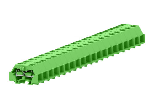 241356 Клемма TB концевая проходная 2-2 с бок. подключ. с защелк. ножками, зел., шт | код 241356 | SUPU