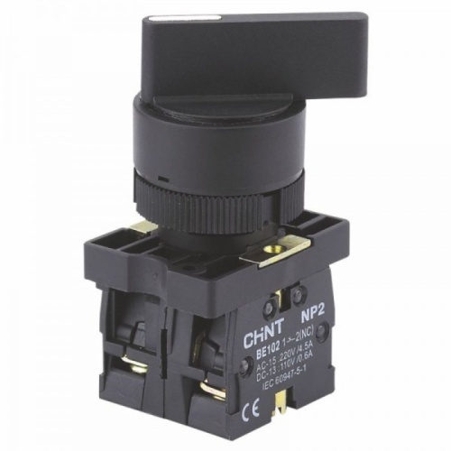 Переключатель NP2-EJ23, 2 положения фиксацией, 1НЗ, IP40 (R) | код 575540 | CHINT