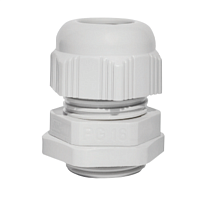 PL9201 Кабельный ввод M12x1.5 с гайкой IP68. (RAL 7035) (PL9201) | код 1110075 | Plastim