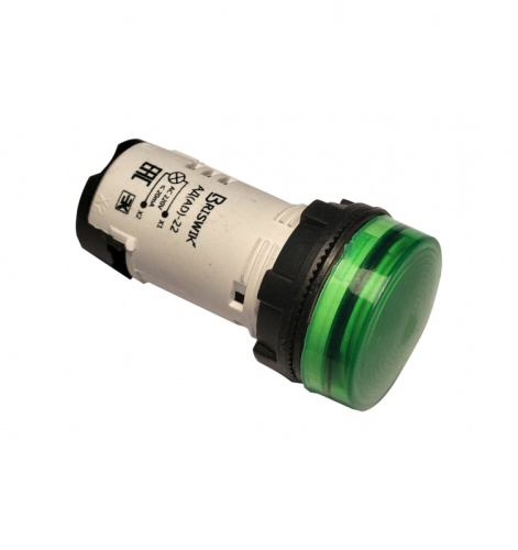 АД(AD)-22 зеленый 220В AC IP67 Индикатор светодиодный | код АД(AD)-22 зеленый 220В AC | Briswik