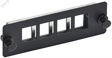 ITK Планка для 3-х Keystone FTP с заземлением черная | код CP05-3F | ITK by IEK