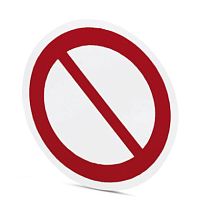 Запрещающая табличка US-PML-P100 (D50) CUS | код 1014219 | PHOENIX CONTACT