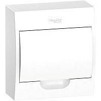 Щит распределительный навесной белый дверь белая на 8 модулей IP40 Easy9 | код EZ9E108P2SRU | Schneider Electric