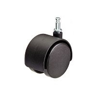 Колесо мебельное поворотное штифт М11 d50 без тормоза пластик черн. (уп.1шт) Tech-Krep/Zitar 151195