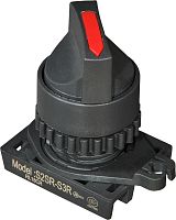 Головка переключателя S2SR-S1W, с короткой ручкой указатель белый, 2-х позиционный 90 с самовозвратом, монтажное отверстие 22/25мм | код A8026-A5550009452 | РЕЛЕ И АВТОМАТИКА