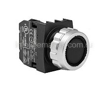 Кнопка нажимная серии H, установочный 30 мм. | код H100DH | EMAS