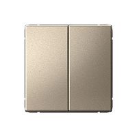 Выключатель 2-кл. ArtGallery 10AX быстрозажим. клем. механизм шампань SE GAL000551S