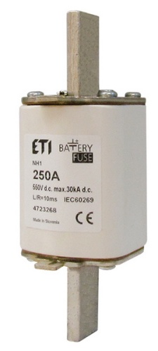 Предохранитель NH-1 Battery 80A 550V DC | код 004723262 | ETI