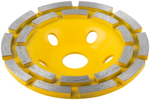 Диск шлифовальный алмазный посадочный диаметр 22.2мм сегментный двойн. ряд 125мм FIT 39517 фото 2