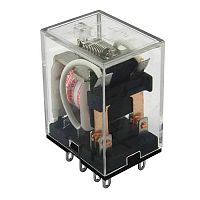 Электромагнитное реле RUICHI HJQ-22F-240VAC-2Z 5A, 2(NO - NC), DPDT - 8 pin , form 2C | код 84263 | Ruichi