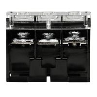 Блок зажимов клеммный БЗД 3п 10.0кв.мм 50А на DIN-рейку Rexant 11-2166