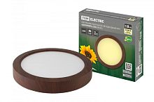Светильник накладной светодиодный круг Даунлайт СПО (венге) 18 Вт 225*32 мм 3000К TDM | код SQ0329-0416 | TDM