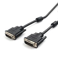 Кабель DVI-D dual link Cablexpert CC-DVI2L-BK-15, 25M/25M, 4.5м, CCS, черный, экран, феррит.кольца, пакет | код CC-DVI2L-BK-15 | Cablexpert