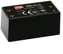 Источник питания AC-DC, 8.25 Вт, вход 85...264В AC 47...440 Гц, 120...370B DC, выход 3.3В/2.5А, изоляция 3000В AC, в корпусе на плату 45.7х25.4х21.5мм, -30...+70C | код IRM-10-3.3 | MeanWell
