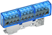 TEKFOR Шина N ноль изолированная на универсальном держателе 8х12-12-С IEK | код TF-NN20-12-KL-K07 | IEK