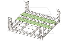 Шина WTST для установки тяжелого оборудования, для щита Ш=600мм, 2 шт. | код WTST-000600 | ETA