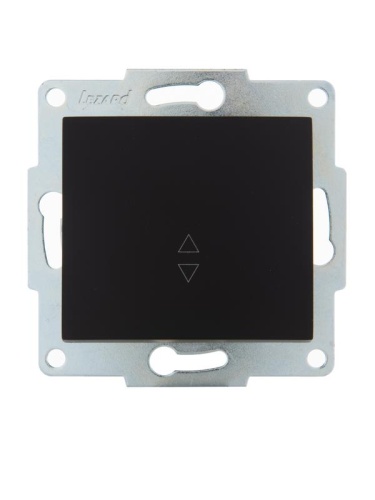 Механизм выключателя проходного 1-кл. 1п СП Karina 10А IP20 черн. бархат LEZARD 707-4288-105