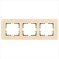 Рамка 3-м G-Glass закругленная стекло матов. тауп Jasmart G1003GT-RM