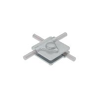 Соединитель универсальный 2USM-D5-10 HD для прутка d5-10мм с 2 пластинами 40х40мм сталь гор. оцинк. КМ MA0283