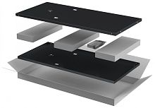 ITK LINEA N Компл. стенок боковых 600мм шкафа 38U чер. | код LN05-38UX6-X | ITK by IEK