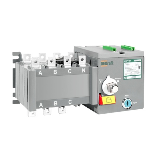 АВР на реверс. выкл.-разъед. и мотор приводом 50A, 2P, 5кА АВР-101 | код 42006DEK | DEKraft