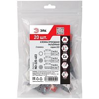 Клемма проходная разъемная 222-2412R 2п 0.08-2.5/4кв.мм с рычагами NO-225-403 (уп.20шт) Эра Б0067947