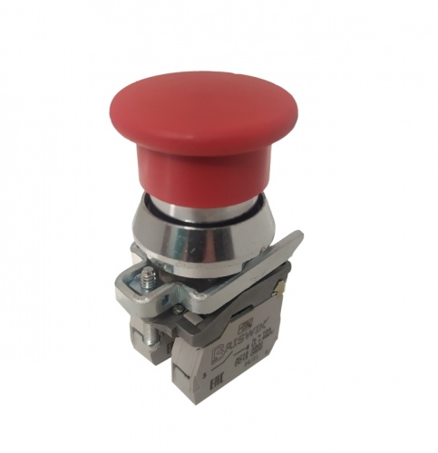 Выключатель Briswik КЕ 192/4м -С красный 1но+3нз Гриб IP66 УХЛ2 10А | код aT-HB-6Ai-0244 | Briswik