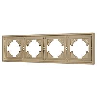 Рамка пластиковая FRM-TENDO-SFPL-4-GD Arlight 054663