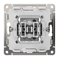 Переключатель 1-кл. ArtGallery 10AX быстрозажим. клем. механизм бел. SE GAL000161S