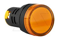 Индикатор светодиодный моноблочный AD116-22DS, желтый, LED 12VAC/DC, IP65, 22mm | код AD116-22DS/Y22 | GQELE