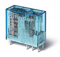 Миниатюрное универсальное электромеханическое реле, монтаж на печатную плату или в розетку, выводы с шагом 5мм, 2NO 8A, контакты AgNi+Au, катушка 230В AC, степень защиты RTII | код 405282305300PAC | FINDER