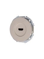 Розетка HDMI 1-м СП OSEN механизм сл. кость LEZARD 743-9088-203